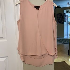 Soft pink surplus top by Donna Karan